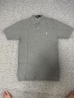 Polo by Ralph Lauren L〜XLグレー ストライプ ポロシャツ