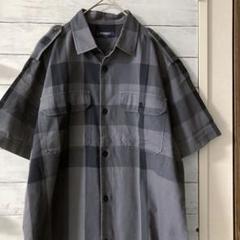 BURBERRY LONDON　半袖シャツ　エポーレット　肩章　薄手　古着屋購入