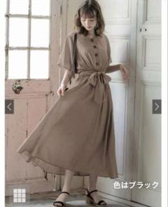 GRLグレイルリボンベルト付きウエストシャーリングワンピース[k8264n]