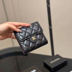 CHANEL ターコイズ キルティング 三つ折り財布 CHANEL（財布）のフリマアイテム一覧
