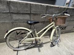 値下げ　引取り限定　アサヒサイクル　女の子　クリーム色 20インチ 前カゴ付き 引取り限定 アサヒサイクル 女の子 クリーム色 20インチ 前カゴ