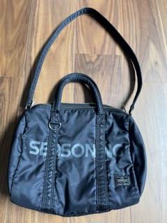 【激レア】seasoning×porter コラボ ミニボストンバッグ 極美品 レア商品！PORTER×SEASONING ミニボストンBAG