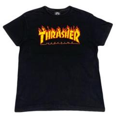 THRASHER スラッシャー スペースタグ ロゴ プリントTシャツ ブラックのサムネイル