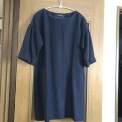 グリーンレーベルリラクシングの七分袖ワンピース