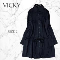 ビッキー ロールアップスリーブ きれいめ チュニック 体型カバー M 良品
