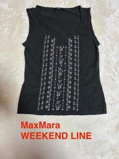 MAX MARA WEEK END LINE ノースリーブ L 茶系 【古着】【中古】 MAX MARA WEEK END LINE ノースリーブ L 茶系 【古着】【中古