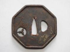 鉄鍔　八角　不明図柄　江戸時代　84 m58488567303_1.jpg?1652837296