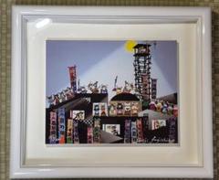 時間限定あり　藤城清治 猫相撲 版画 ジクレー　直筆サイン 猫の相撲とり」FSM-78 ジクレー版画 – 藤城清治とラビの玉手箱