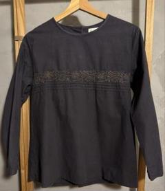 Sisam 刺繍ブラウス 黒