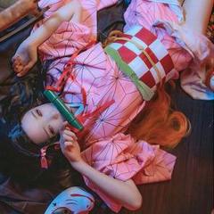 鬼滅の刃 竈門 禰豆子 かまどねずこ コスプレコスチューム ハロウィン 10点