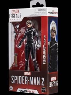 マーベルレジェンド　ブラックキャット　カスタムヘッド マーベルスパイダーマンロングカーリーヘアヘッドカービング