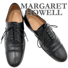 ✨美品✨MARGARET HOWELL ローファー 本革靴 ブラック23.５㎝ MARGARET HOWELL マーガレットハウエル ローファーパンプス 黒