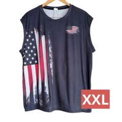 アメリカ国旗デザイン タンクトップ XXL