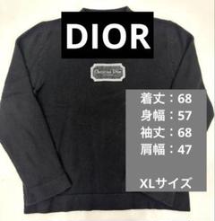 【Christian Dior】90sロゴ刺繍ハイネックニット　ブラック Christian Dior ニット セーター ロゴ刺繍 - メルカリ