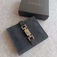 人気デザイン♪ GUCCI グッチ ジャッキー 二つ折り財布 コンパクト