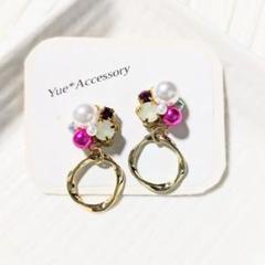 20　ハンドメイド☆ビジューピアス／イヤリング