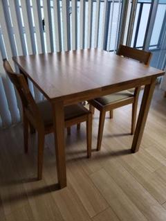 無印良品/無垢材テーブル•オーク材