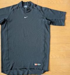 00s NIKE ゲームシャツ L センター刺繍ロゴ archive y2k 黒