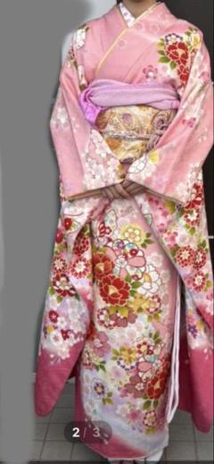振袖 フルセット 成人式 芍薬 パープル 白 楽天市場】【成人式 振袖 レンタル】RS2018 正絹 白 紫の花（絹
