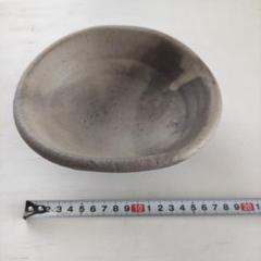 信楽焼 グレー系 浅いボウル 直径約15cm