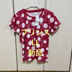 Prince プリンス ドット柄 Tシャツ 赤　ゲームシャツ　LL 新品
