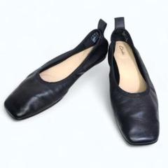 新品未使用　クラークス　フラットパンプス　24センチ Clarks 「Clarks」 フラットパンプス 24cm ブラック レディース