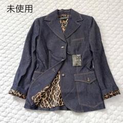 未使用品　ドルチェアンドガッバーナ　デニムジャケット　レオパード　ヒョウ柄