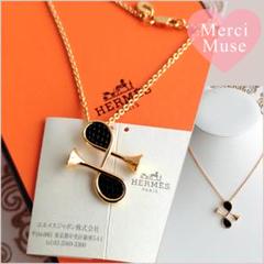 ❤未使用レア商品❤コルHネックレス リザード黒xゴールド金具