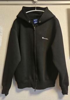 champion AUTHENTICジップアップパーカー古着ブラックCBOY美品 古着 00年代～ チャンピオン Champion AUTHENTIC ATHLETIC