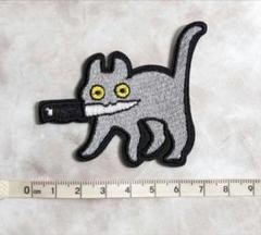 ネコ ワッペン アイロン 大人 刺繍 ミリタリー パッチ アップリケ