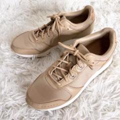 新品未使用　本革ベージュ フラットシューズ【ASICSウノハ】 2025年最新】unoha スニーカーの人気アイテム - メルカリ