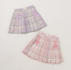 ☆新品未使用☆メゾピアノ チェックプリーツレースアップスカート 120 ピンク ☆新品未使用☆メゾピアノ チェックプリーツレースアップ