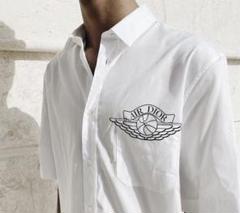 DIOR×JORDAN AIR DIOR Woven Shirt 半袖シャツ 白