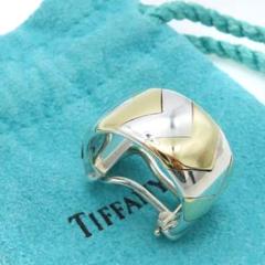 【TIFFANY】シルバー ・K18(750)コンビデザインピアス(片耳用) 楽天市場】ティファニー シェルモチーフ ピアス シルバー/K18YG