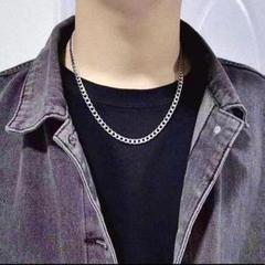 シルバーチェーンネックレス サージカルステンレス 316L 50cm 高品質