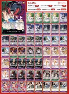 ハイレート　青紫ルフィ　デッキパーツ　パラレル ワンピースカード 青紫ルフィ デッキパーツ SR SEC シークレット