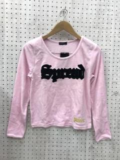 Y2K セレブギャル　デッド古着 ブラック刺繍アップリケ　パイルトップス