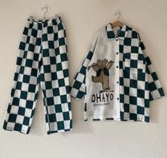 vintageヴィンテージ昭和レトロused古着ファンシーくまちゃんパジャマ