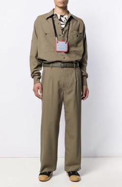贅沢品 2tack-Khaki 【新品・未使用】Outpleats - スラックス