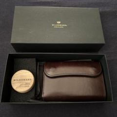 WILDSWANS ダークブラウン 三つ折り財布