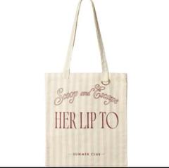 herlipto ice cream ベージュストライプ トートバッグ - メルカリ