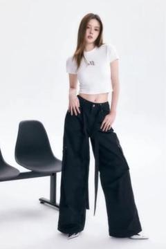 パンツ andwang string tuck cargo pants ANDWANG string tuck cargo pants