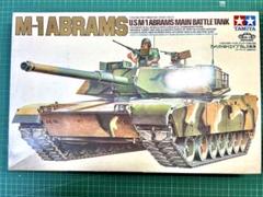 当時物 小鹿タミヤ M-1 ABRAMS 1/35 No,124 未組立