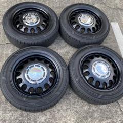 シエンタなどに１５インチ夏用バリ溝！ ◇中古バリ溝185/60R15+新品STEELEホイールセット シエンタ