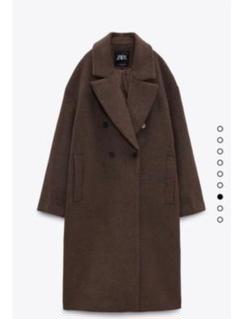 ZARA ボア チェスターコート ブラウン org.jpg