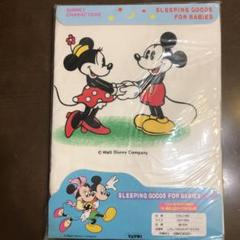 ミッキー&ミニー ベビー掛け布団カバー ぬりえ付き