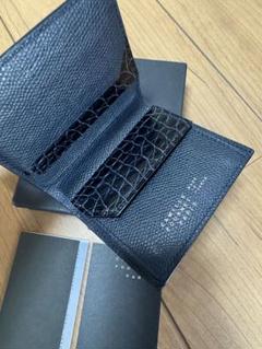 【美品】カミーユフォルネ VERSO アリゲーター コンパクトウォレット