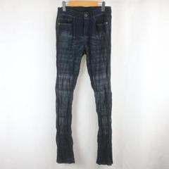 美品 ISSEY MIYAKE MEN ツイストシワ加工 プリーツ スリムパンツ