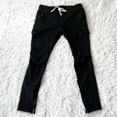 【美品】ミニマル mnml 黒 カーゴ ジョガーパンツ スキニー XSストレッチ mnml025_1.jpg
