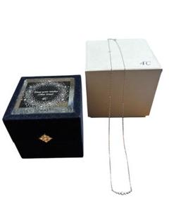 4℃ ヨンドシー ネックレス K10WG ダイヤ 45周年限定 アクアニスタ 4℃ ヨンドシー ネックレス K10WG ダイヤ ライン ホワイト